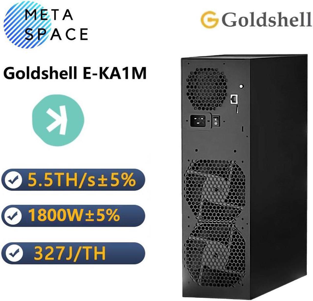 New Gold-shell E-KA1M KAS Miner 5.5TH/S 1800W KAS Mining Rig Low Noise WiFi Version Kaspa Miner With PSU Asic KAS Server