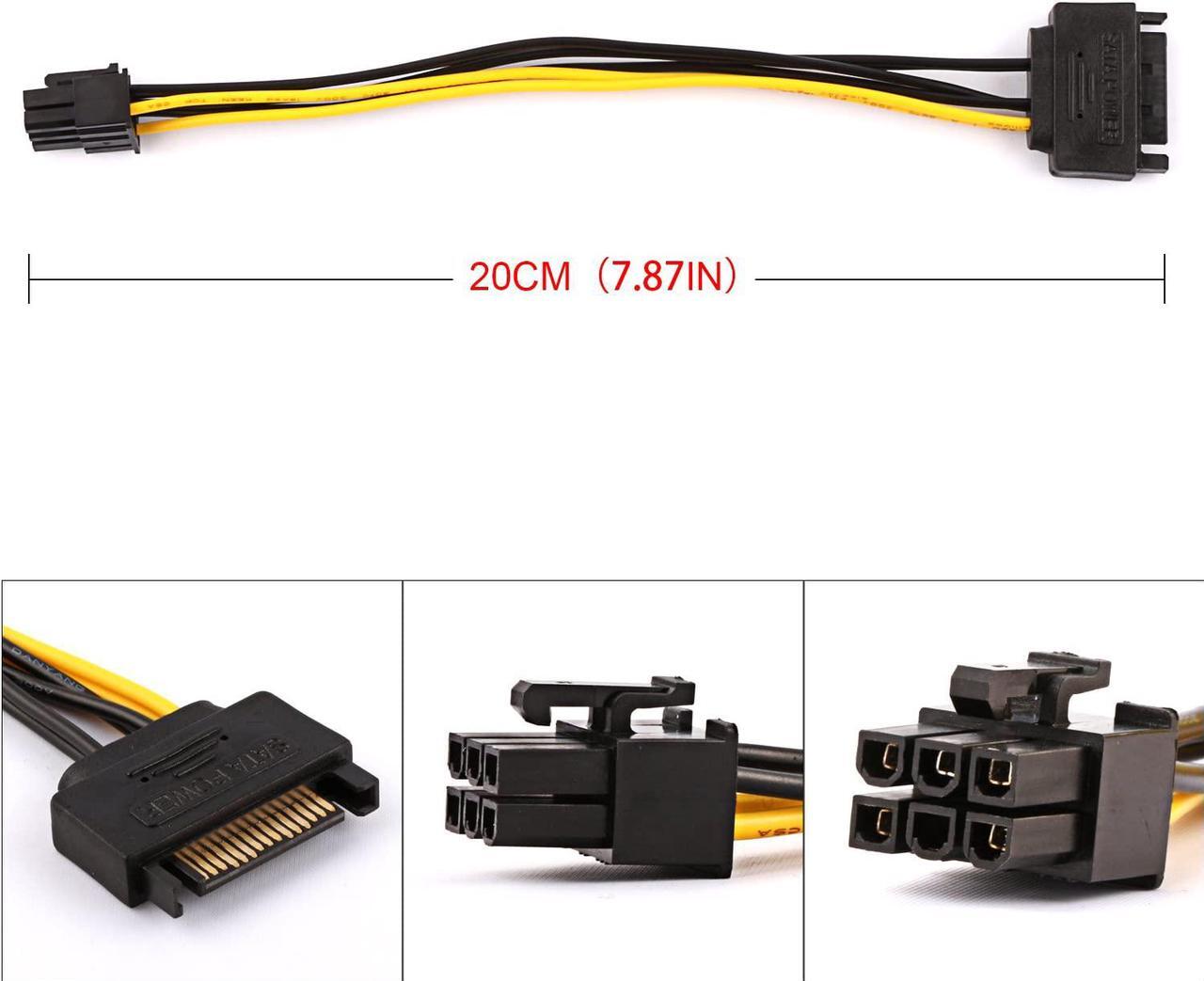 Alt view image 4 of 6 - The 12 Pack PCI-E Riser for BitcoinLitecoin ETH Coin Ubit Mining Dedicated Graphics Card PCI-E Riser 1X to 16X Riser Card 164P / 60cm USB 3.0 Extension  high speed  New to SATA Power Cable  (VER009s)