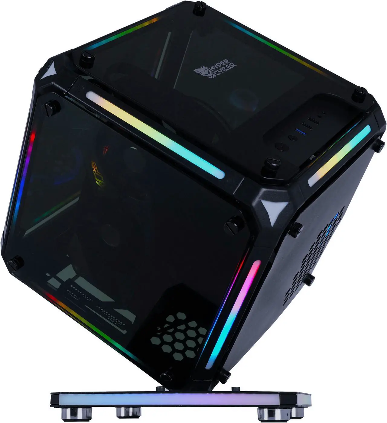 Main image of HyperCubic Gaming PC - Intel Core i5-12400F (2.5GHz), NVIDIA GeForce RTX 3080, DDR4-3200 RGB 16GB, 1TB NVMe M.2 SSD, Windows 11, WiFi, Xtreme VR - OEM