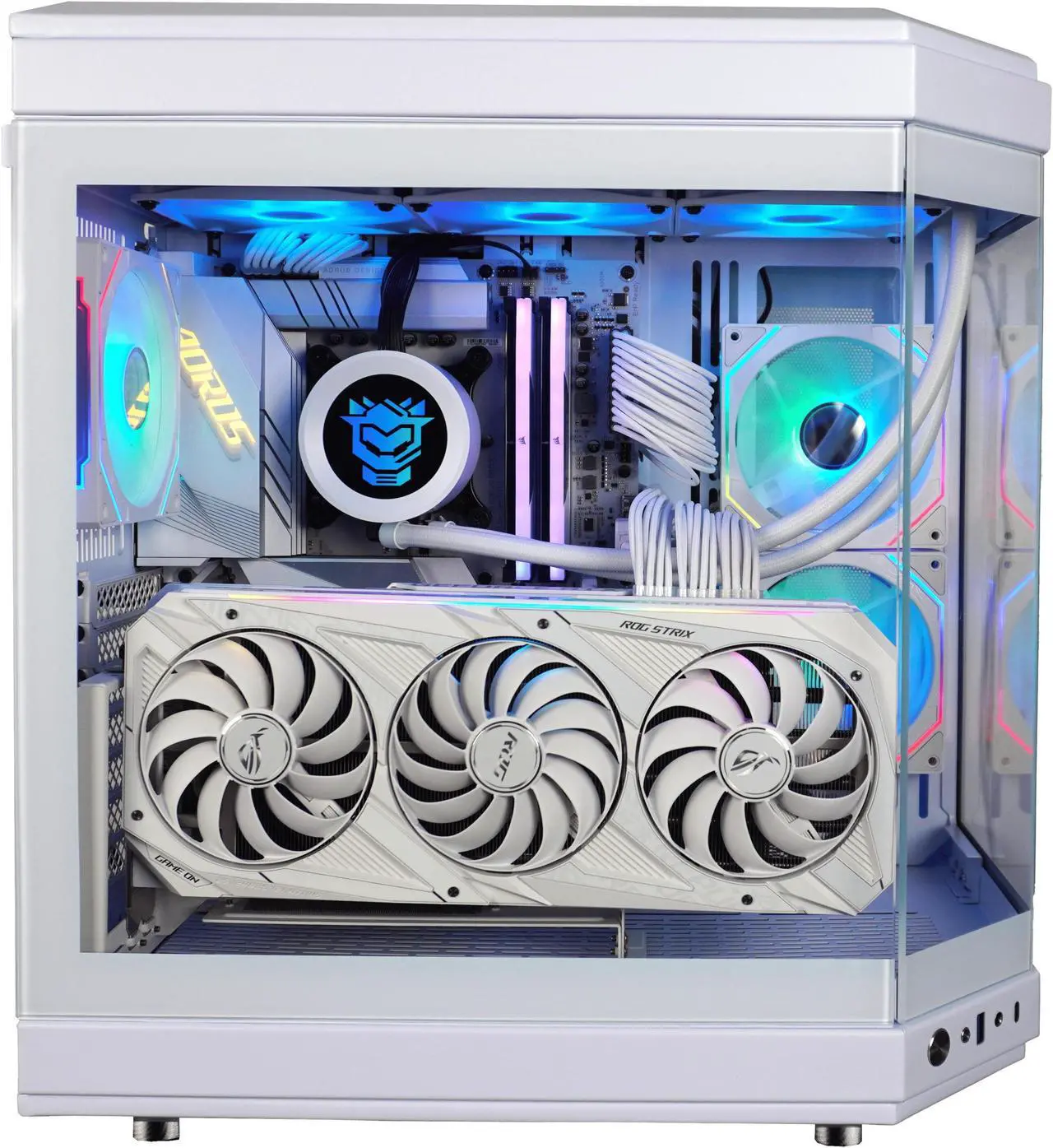 Alt view image 3 of 6 - HyperUltra Gaming PC - Intel Core i5-14600K (3.5GHz), NVIDIA GeForce RTX 3070Ti, DDR5-6000 RGB 32GB, 2TB NVMe M.2 SSD, Windows 11, WiFi, Xtreme VR - OEM