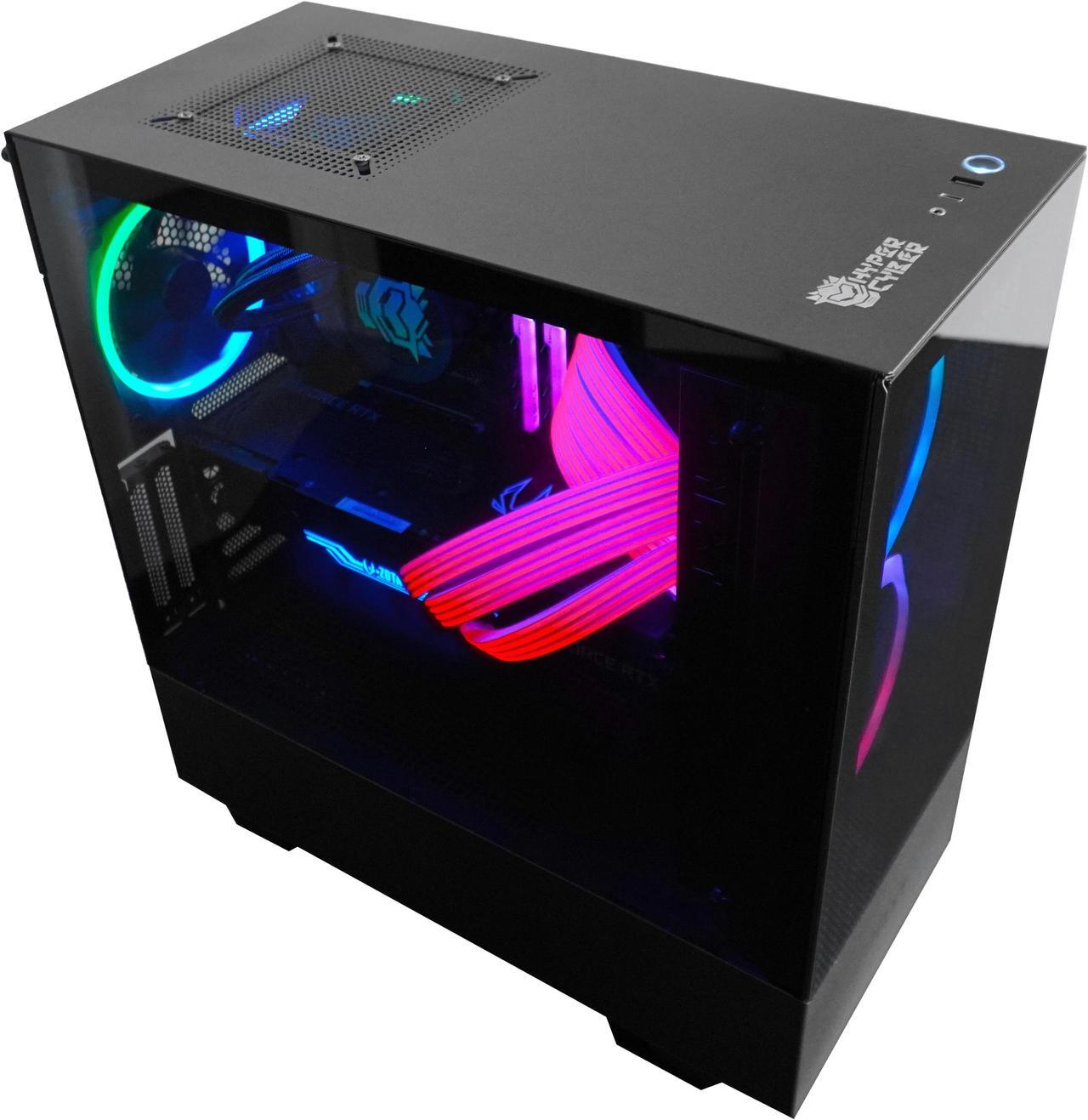Alt view image 4 of 6 - HyperFury Gaming PC - AMD Ryzen 5 5500 (3.6GHz), NVIDIA GeForce RTX 3070, DDR4-3200 RGB 16GB, 2TB NVMe M.2 SSD, Windows 11, WiFi, Xtreme VR - OEM
