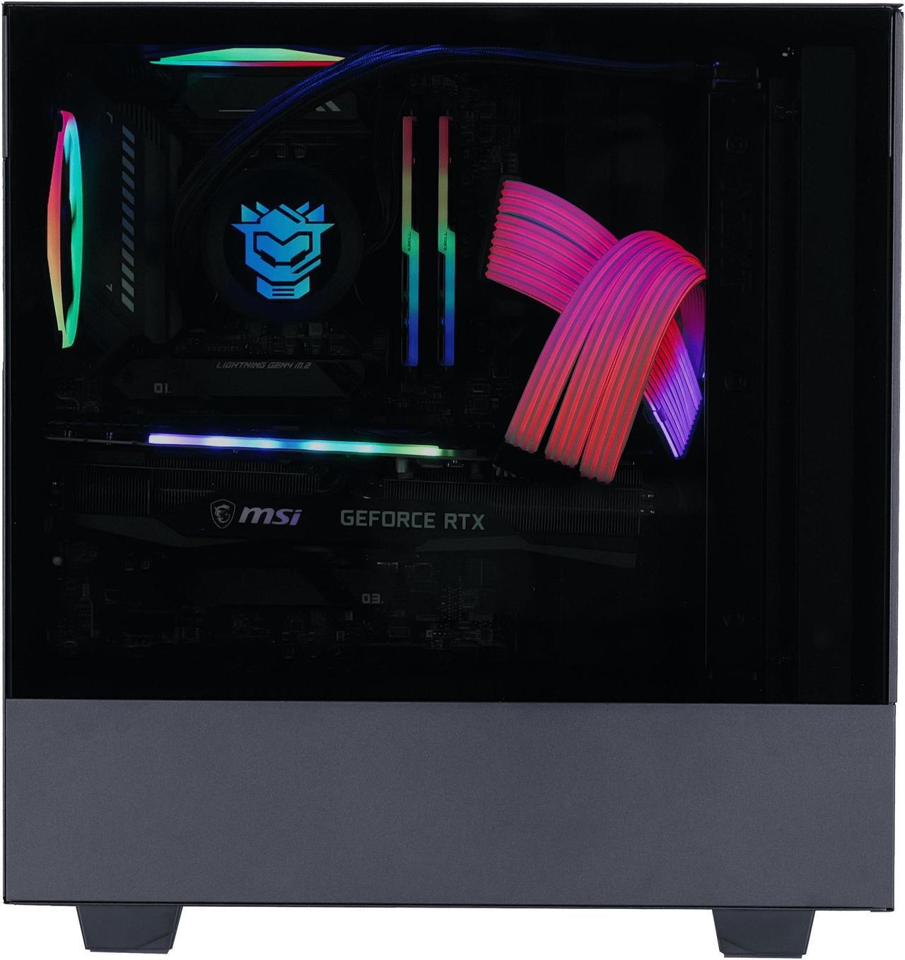 Alt view image 3 of 6 - HyperFury Gaming PC - AMD Ryzen 5 5500 (3.6GHz), NVIDIA GeForce RTX 3070, DDR4-3200 RGB 16GB, 2TB NVMe M.2 SSD, Windows 11, WiFi, Xtreme VR - OEM