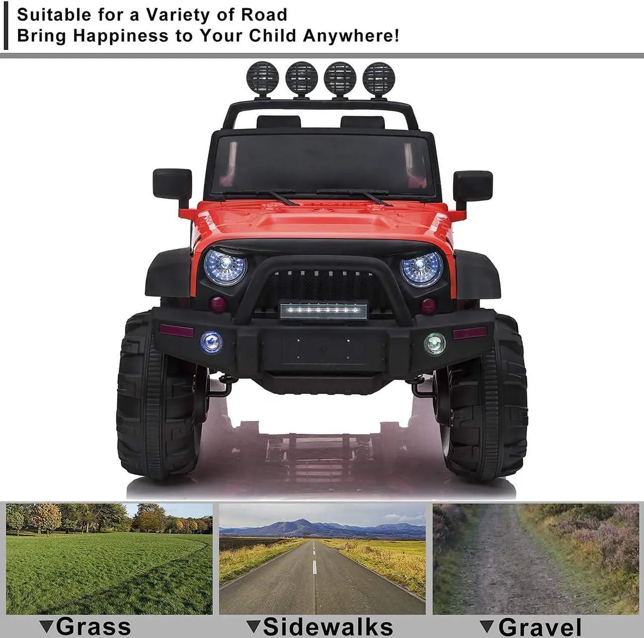 Alt view image 3 of 7 - 12V Kids Electric Truck Car With Remote Control Pink