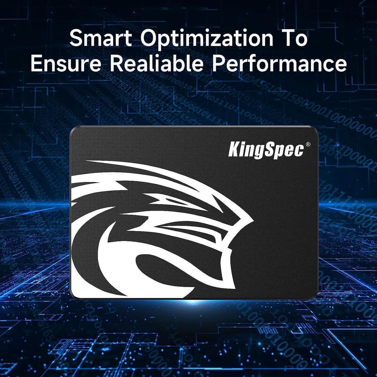 Alt view image 7 of 7 - KingSpec SSD 256GB Internal Solid State Drive 2.5 Inch SATA III NAND Flash Data Storage PC laptop Desktop Transfer