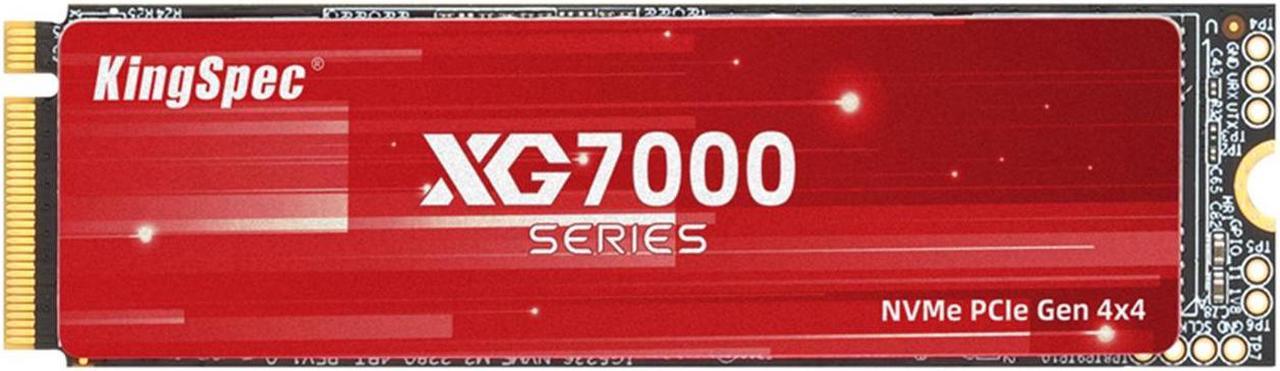 KingSpec XG 7000 4TB M.2 2280 PCIe 4.0x4 NVME 1.4 Speed up to 7400MB/s Writ...