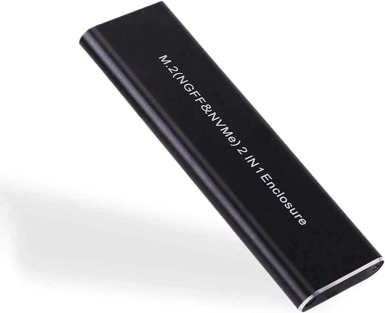 Alt view image 4 of 7 - KingSpec M2 NVMe SATA SSD Case 10Gbps HDD Box M. 2 NVME NGFF SSD to USB 3.1 SSD Enclosure Dual Protocol Type-A to Type-C for M. 2 SSD Black