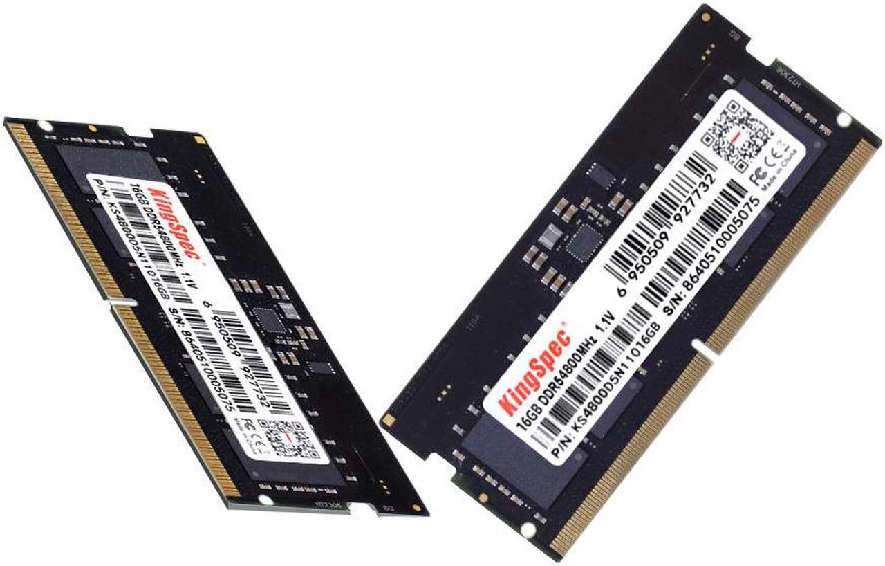 KingSpec 32GB (2 x 16GB) 262-Pin DDR5 SO-DIMM Laptop RAM 4800 (PC4 38400) Notebook Memory 32GB (2 x 16GB)