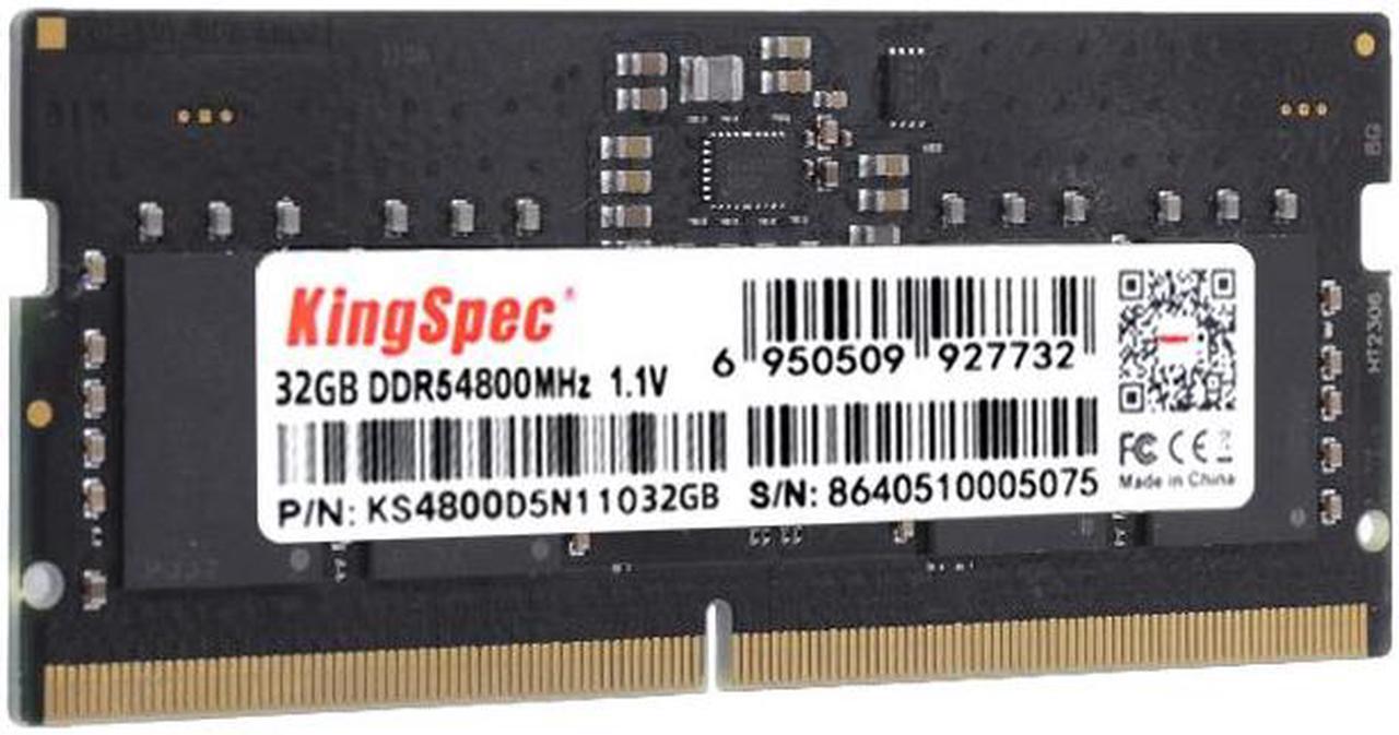 Alt view image 3 of 4 - KingSpec 32GB 262-Pin DDR5 SO-DIMM Laptop RAM 4800 (PC5 38400) Notebook Memory