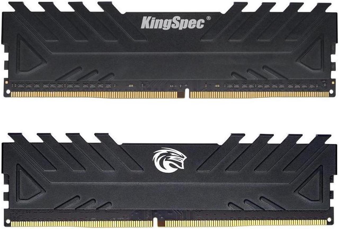 Main image of KingSpec Gaming DDR4 RAM 16GB (2 x 8GB) 3600MHz (PC4 28800) 288-Pin Desktop PC Memory with Heatsink