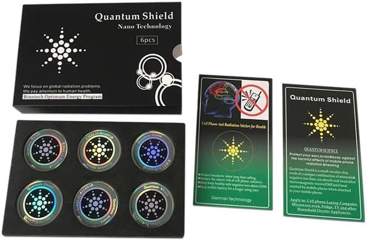 Alt view image 6 of 6 - 6pcs Quantum Shield Sticker Mobile Phone Sticker For Cell Phone Anti Radiation Protection from EMF Fusion Excel Anti-Radiation Gold
