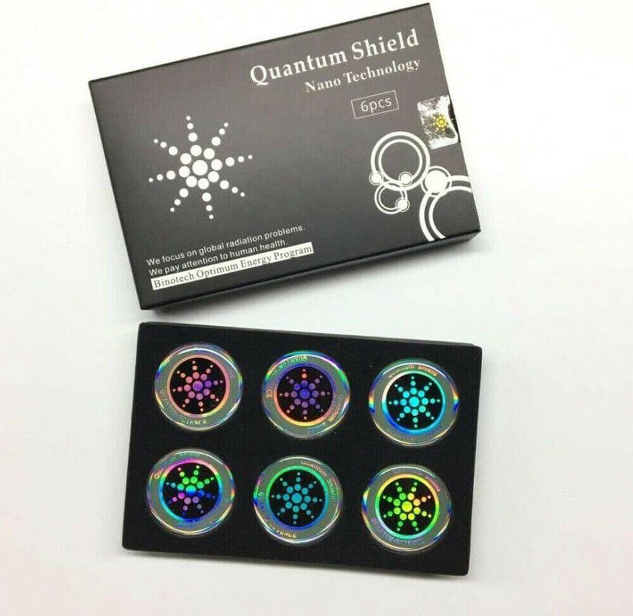 Main image of Set of 6 Quantum Shield stickers for mobile phones Radiation protection from EMF Fusion Excel Radiation protection Colour