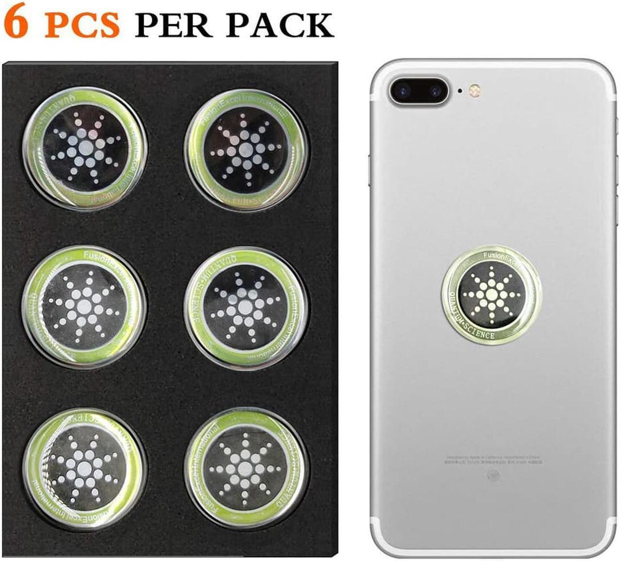 Alt view image 5 of 7 - Set of 6 Quantum Shield stickers for mobile phones Radiation protection from EMF Fusion Excel Radiation protection Colour