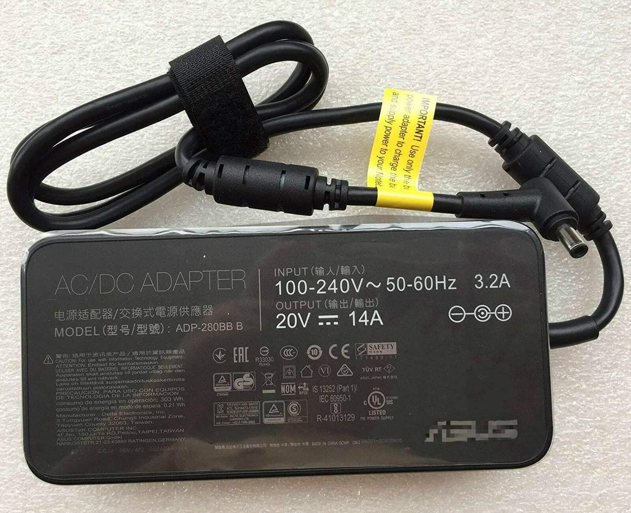 Main image of 280W Charger Replacement for Asus ROG Strix G15 (2022) G513RW-ES94 Gaming Laptop ADP-280BB B 20V 14A 14A Power Supply Adapter Cord