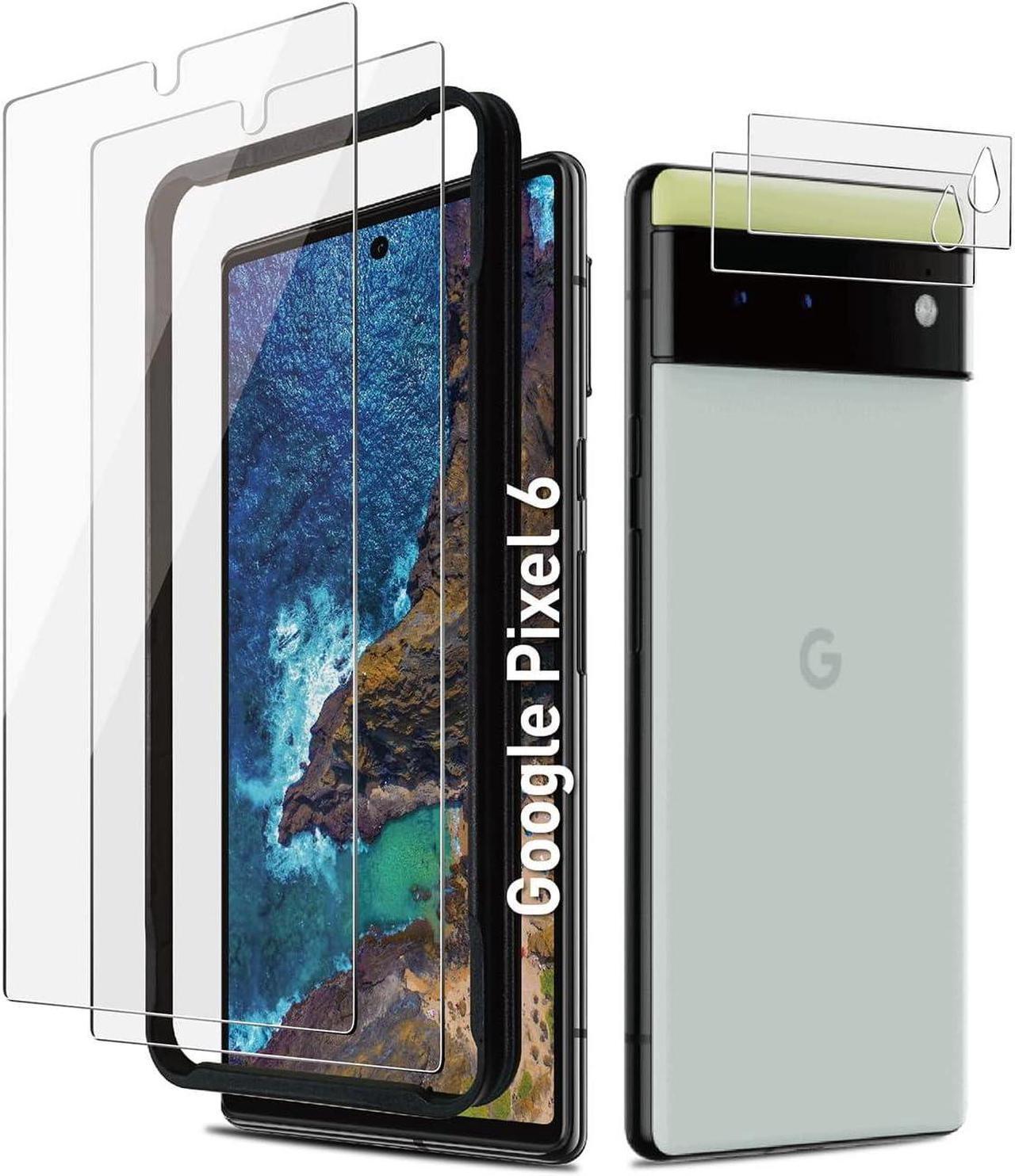 Main image of Pixel 6 Screen Protector Tempered Glass with Camera Lens Protector for Google Pixel 6 [Fingerprint Unlock][Anti-Scratch][6.4 Inch][2+ 2 Pack ], Welcome to consult