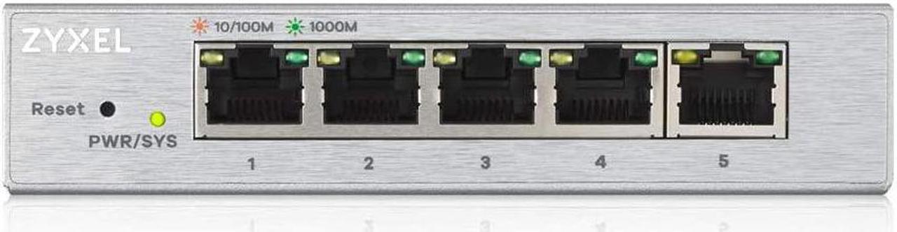 ZYXEL GS1200-5 - Fanless 5 Port GbE L2 Web Managed Switch