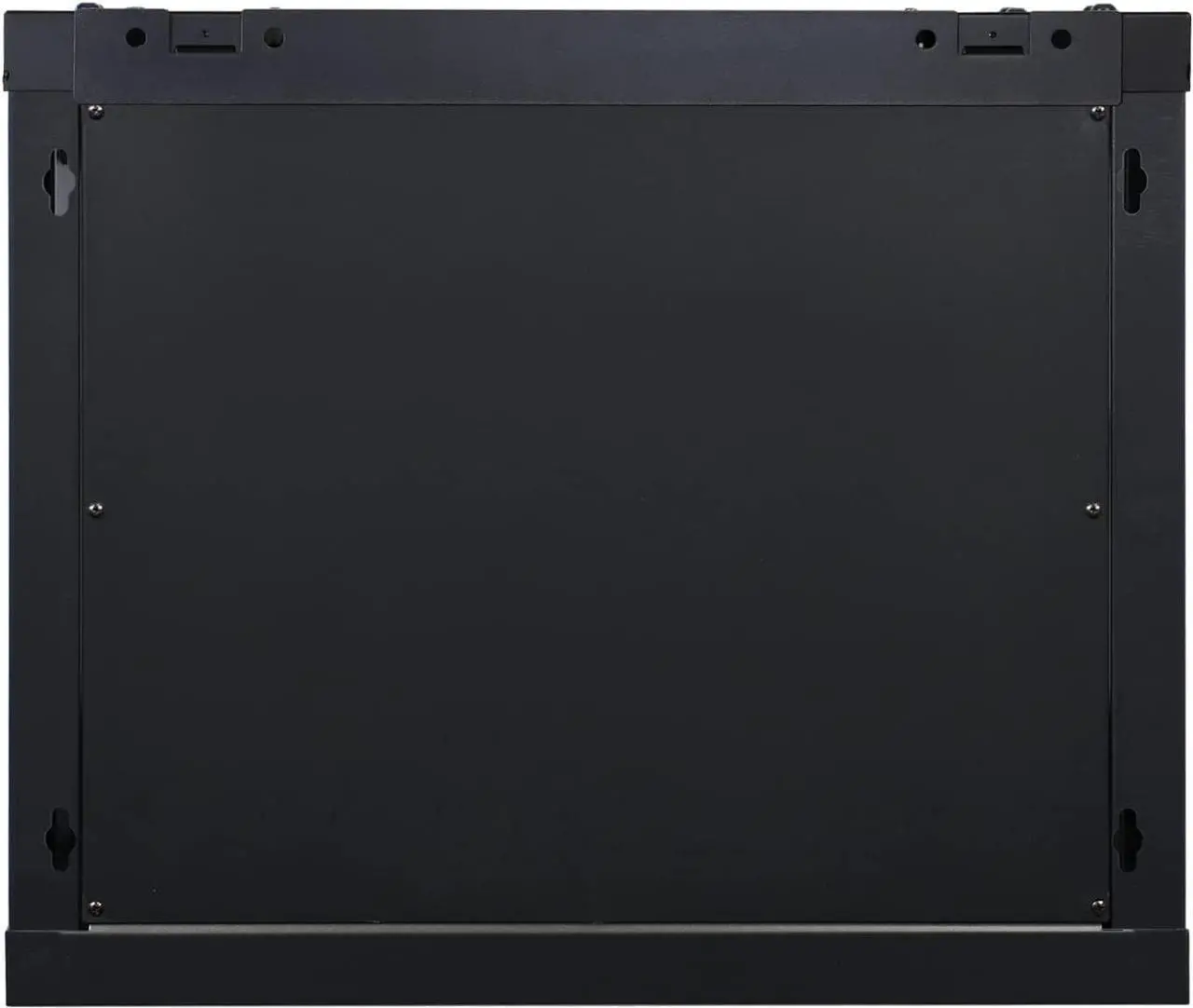 Alt view image 5 of 7 - 9U Professional Wall Mount Network Server Cabinet Enclosure 19-Inch Server Network Rack 16-Inches Deep Black