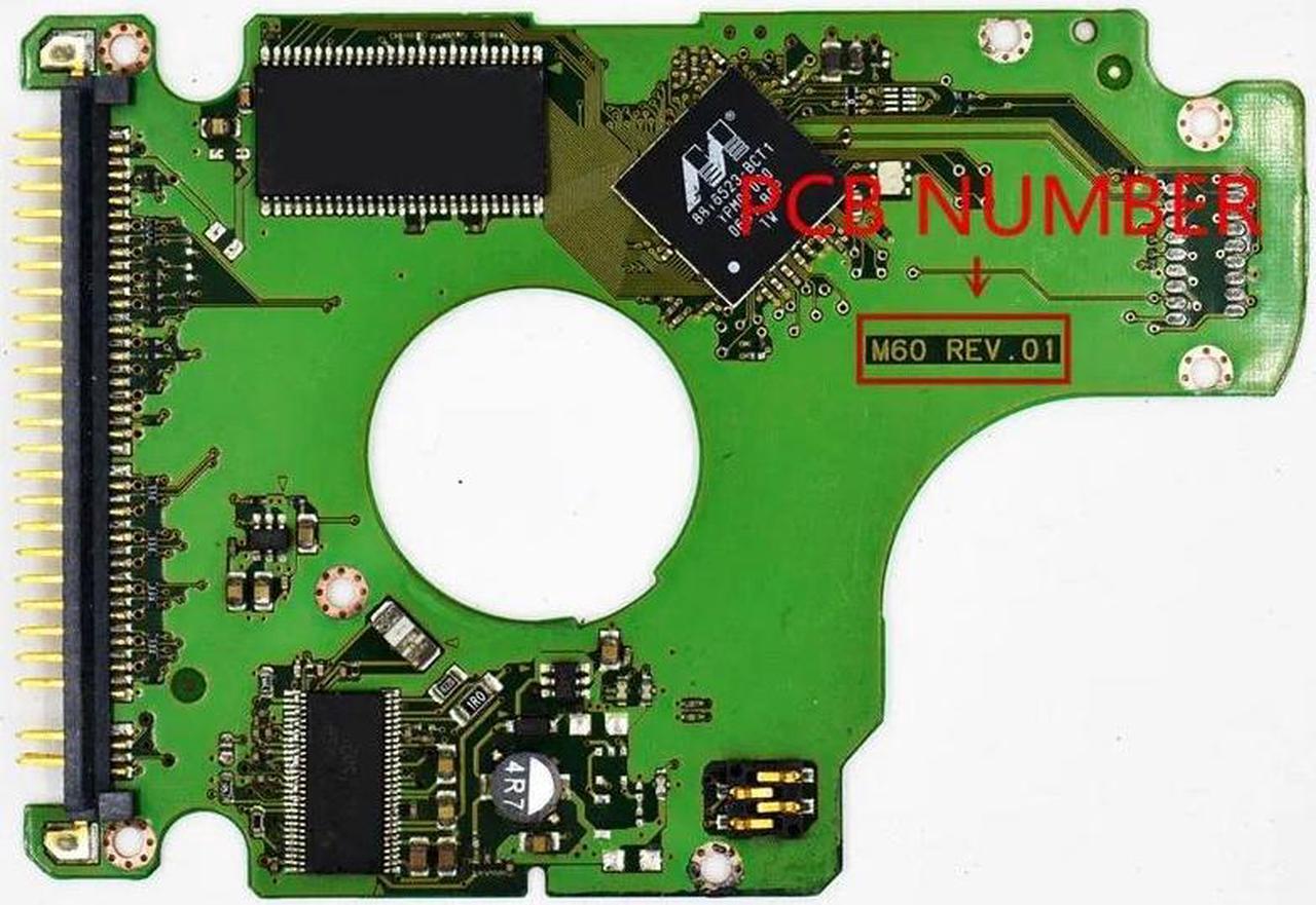 Alt view image 2 of 3 - HM120JC / CNG 120G 2.5 inch IDE  hard disk circuit board :  BF41-00100A M60 REV.01