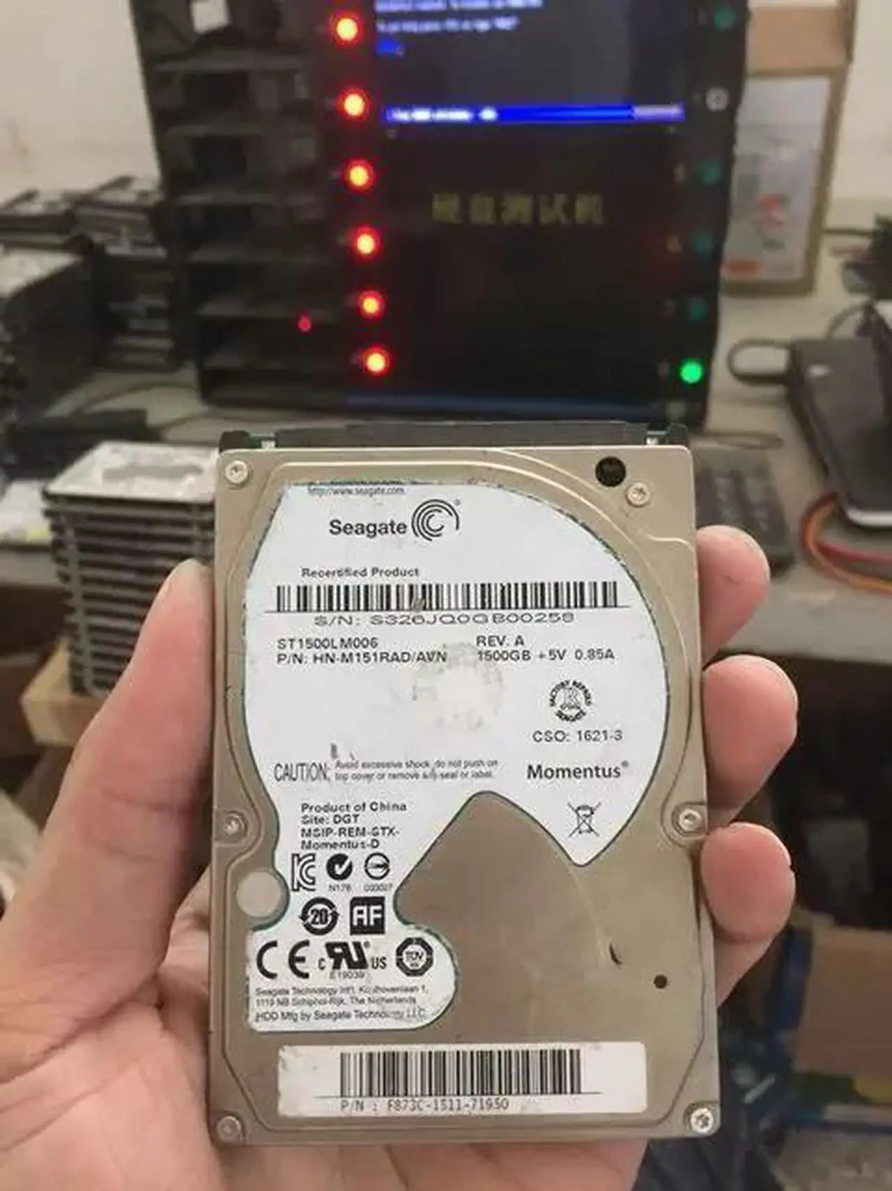 Alt view image 2 of 2 - Laptop Hard Drive Parts PCB Board 100759990 REV A    2.5 SATA HDD Data Recovery ST1500LM006 ST2000LM003
