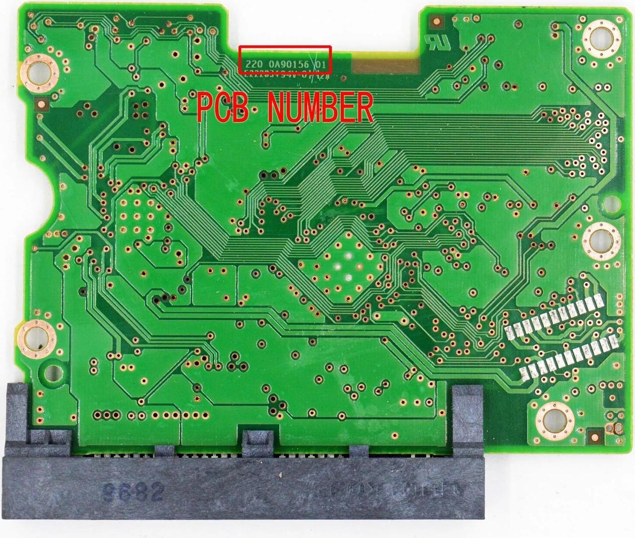 Alt view image 4 of 4 - hard disk circuit board number 110 0A90156 01 , 220 0A90156 01 / 0A58786  0A29931  HDE721010SLA330