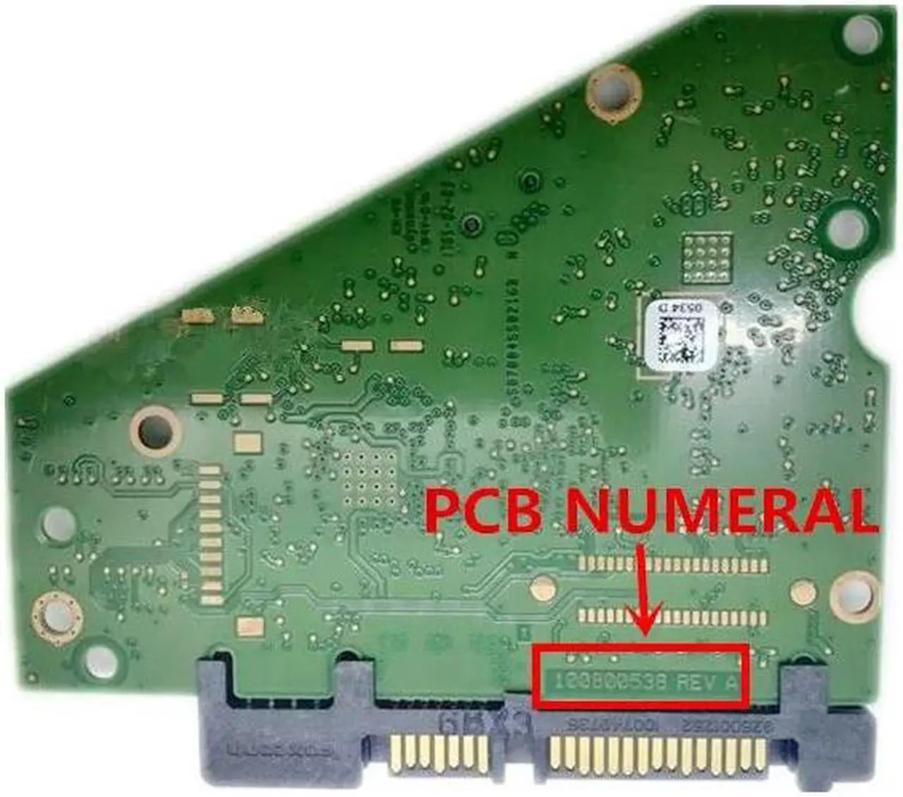 Alt view image 3 of 3 - hard disk circuit board / 100800538 REV A  / 0534 , ST4000DM004