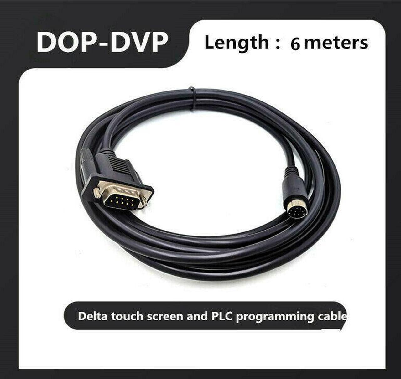 Main image of For Delta touch screen and PLC connection line DOP-DVP programming cable 6-meter