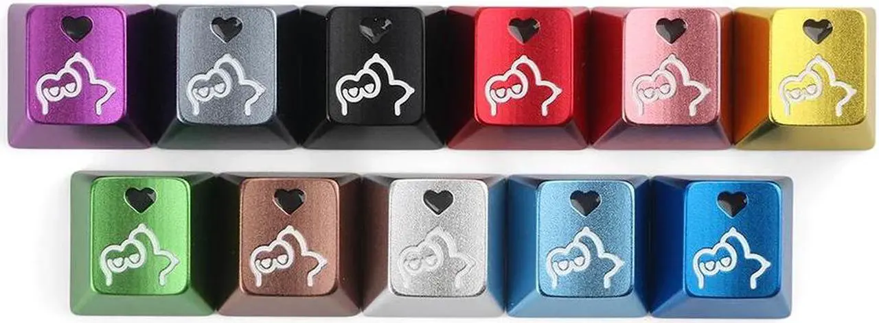 Alt view image 2 of 6 - 1 pc Cat Paw Mechanical Keyboard Keycap Aluminum Alloy CNC Anod Metal Transparent Backlit Cherry Profile ESC Personality Game PC