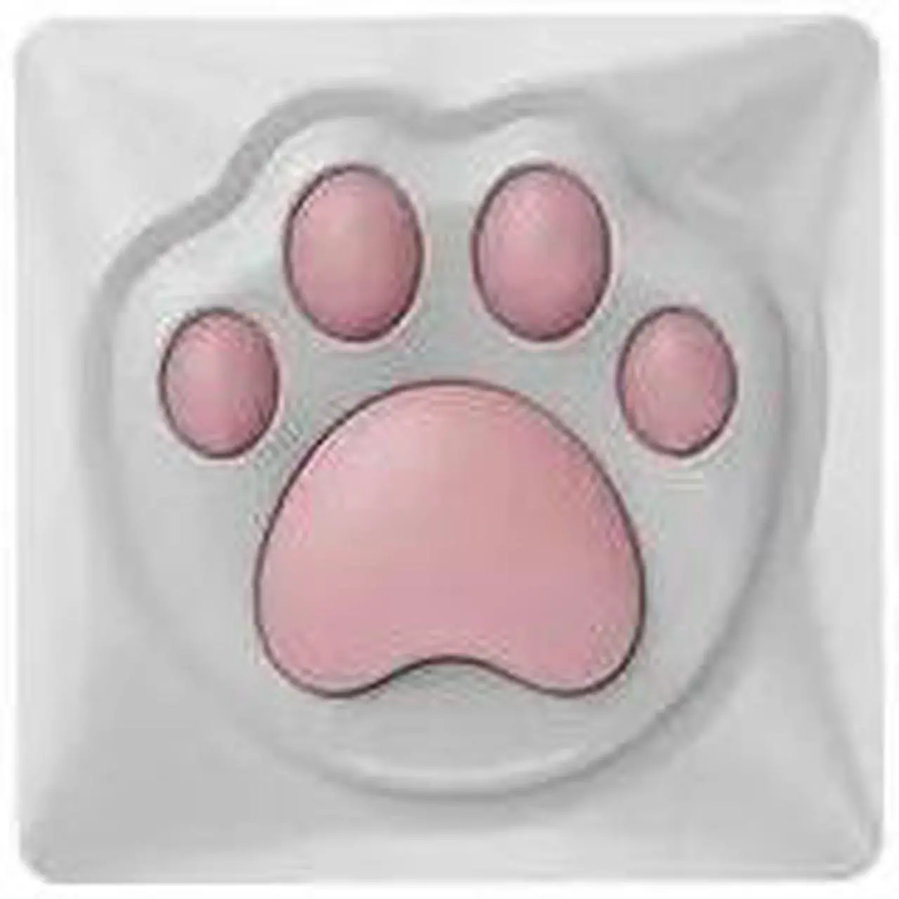 Alt view image 6 of 6 - 1 Piece Cat's Paw Ass Keycap PC And Silica Gel Cute Key Cap For MX Switch Mechanical Keyboard
