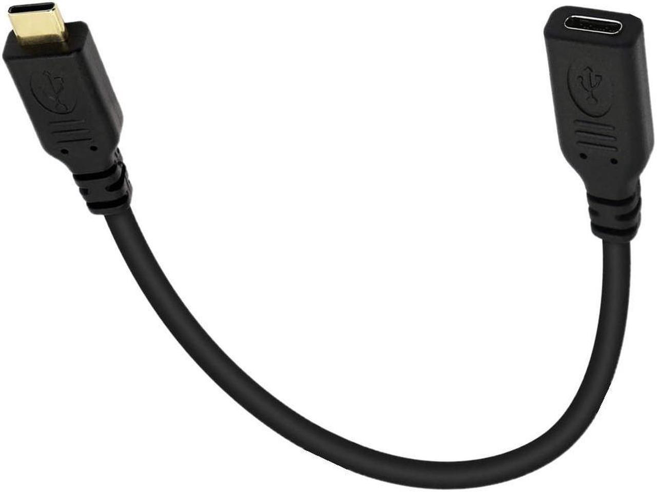 Alt view image 2 of 5 - 6-core gold plated USB2.0 version 3.1 Type-C Extension cable Male/Female Data extension cable 90-degree elbow USB-C cable