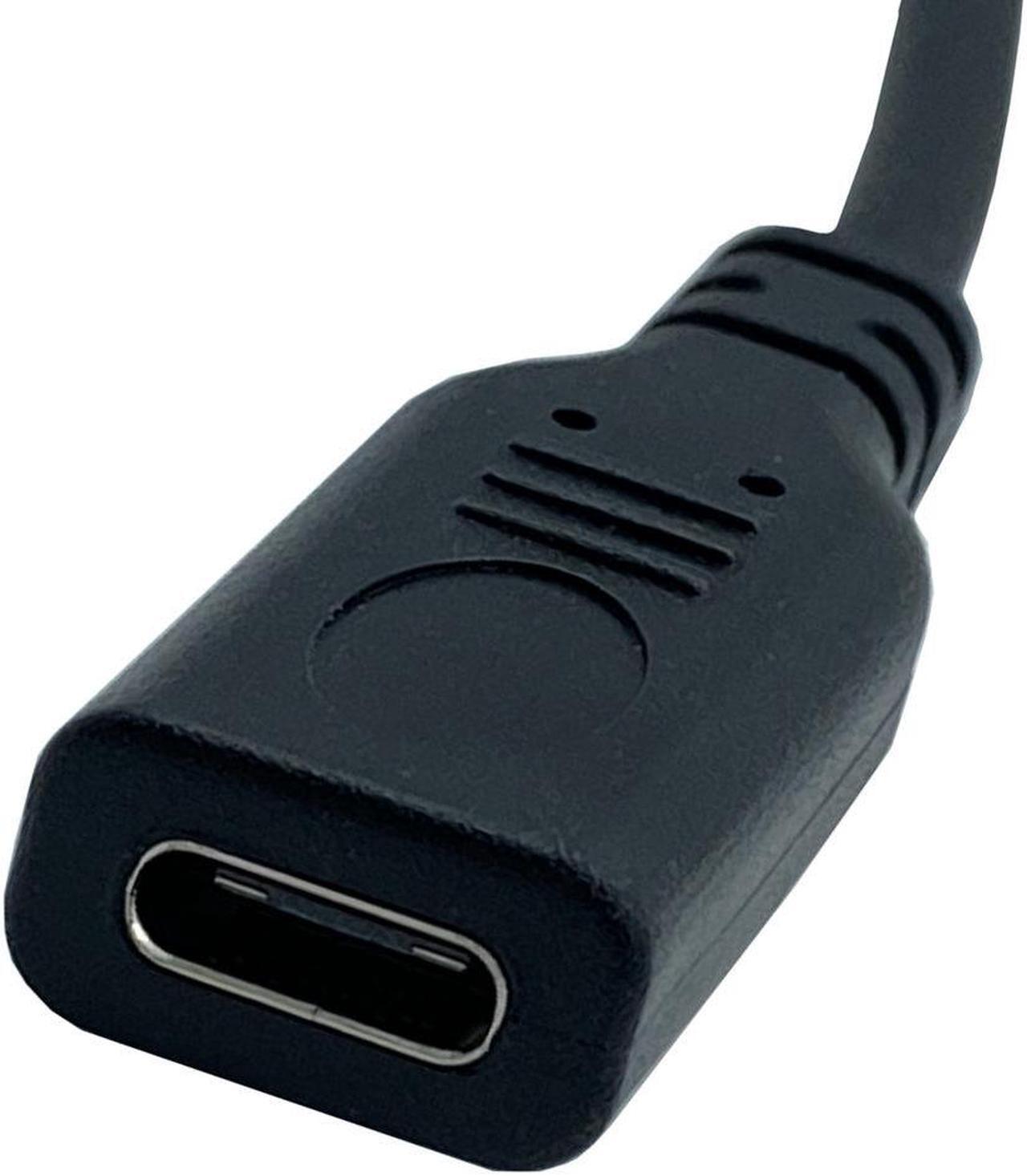 Alt view image 5 of 5 - 6-core gold plated USB2.0 version 3.1 Type-C Extension cable Male/Female Data extension cable 90-degree elbow USB-C cable