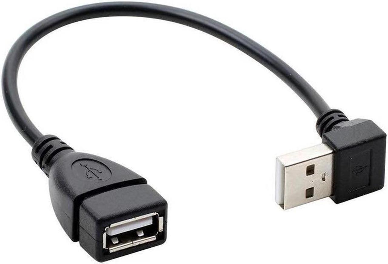 Alt view image 2 of 5 - USB cable 90-degree elbow Male to female extension cable USB 2.0A male elbow AM/AF data cable
