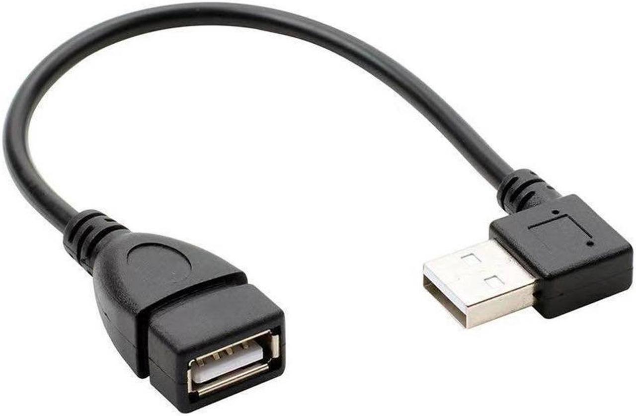 Alt view image 3 of 5 - USB cable 90-degree elbow Male to female extension cable USB 2.0A male elbow AM/AF data cable