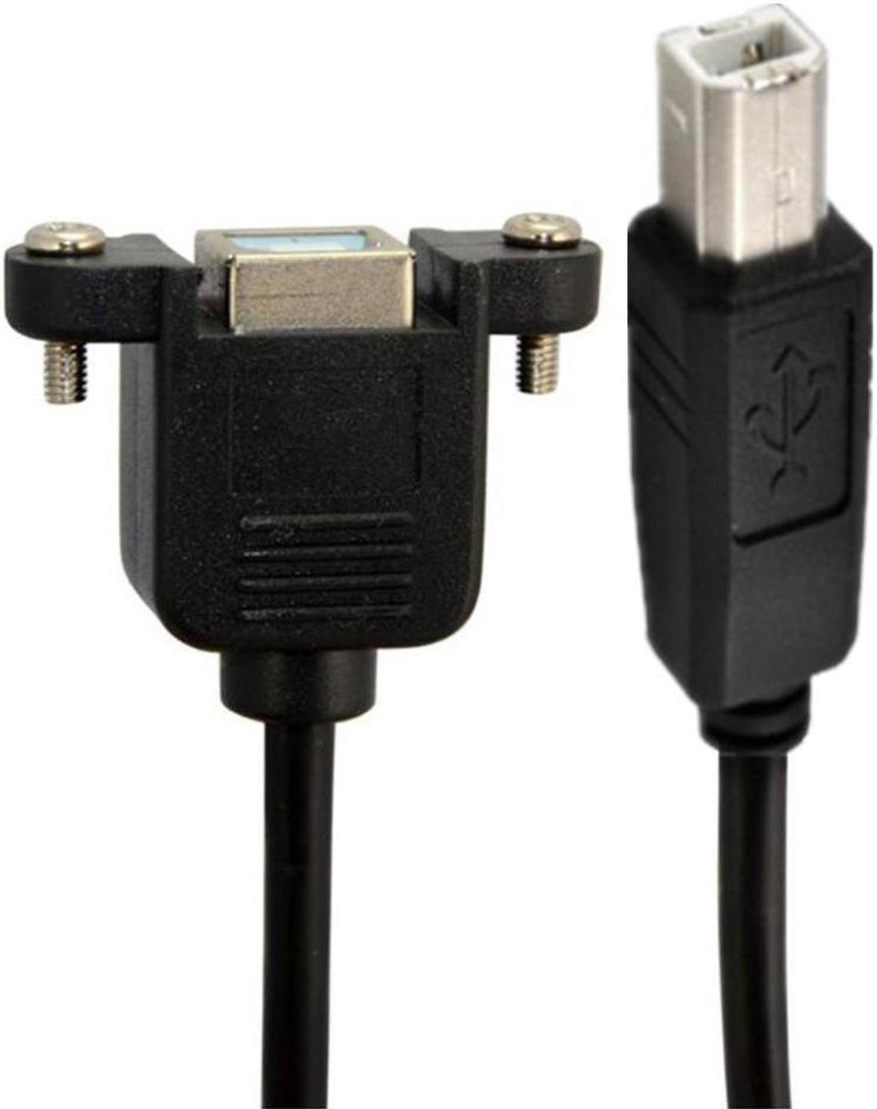 Alt view image 5 of 5 - 0.5 m elbow USB-B extension cable USB print port Extension cable Print extension cable Male to female panel cable