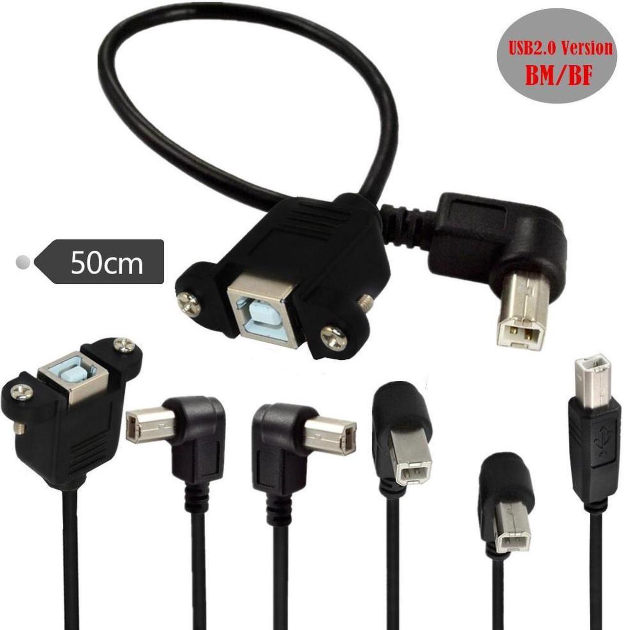 Main image of 0.5 m elbow USB-B extension cable USB print port Extension cable Print extension cable Male to female panel cable