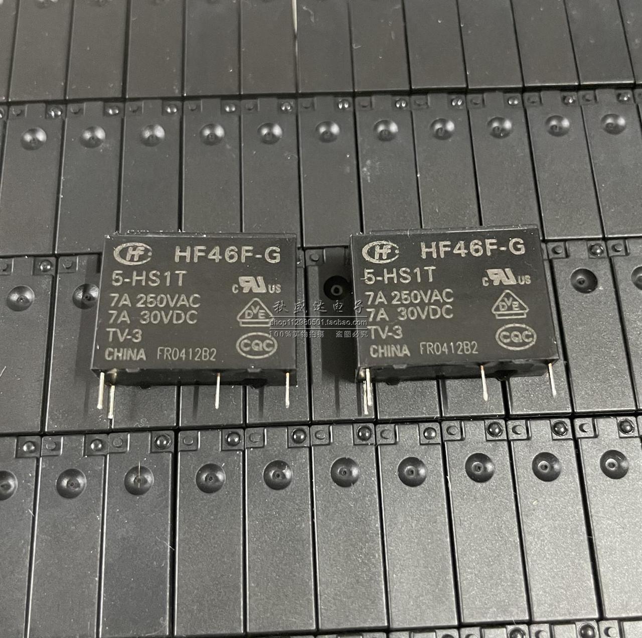 Main image of HF46F-G-5-HS1T 005VDC normally open 4-pin 7A250VAC macro ultra small medium power relay