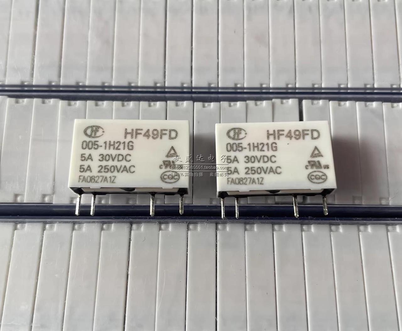 Main image of New original macro relay HF49FD-005-1H21G a set of normally open 4-pin 5A250VAC