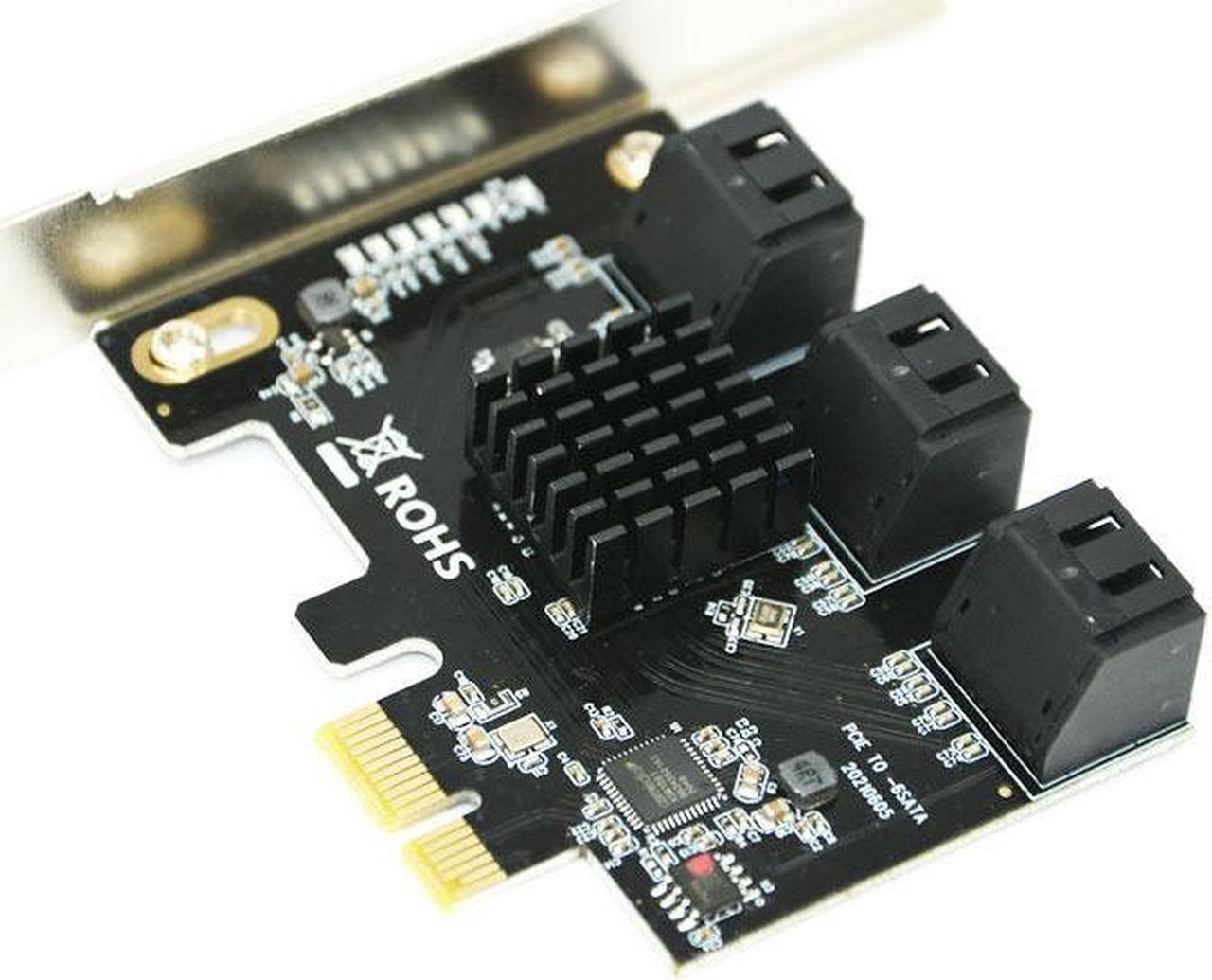 Alt view image 2 of 5 - 6-port SATA PCI-E conversion SATA3.0 expansion card 6-port 6G conversion card provides an IPFS hard drive