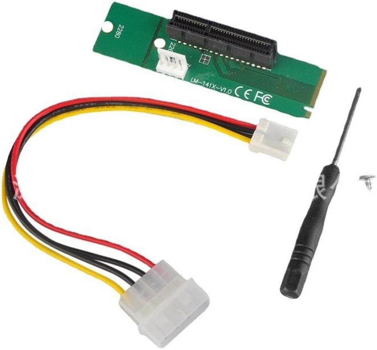 Alt view image 5 of 5 - WiredLink m.2 ngff to PCI-E adapter port M2 to PCIE card X4 extension cable