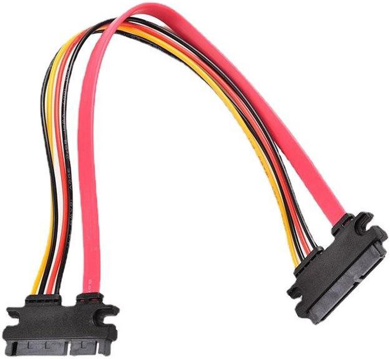 Alt view image 2 of 5 - SATA7+15 Male to female extension cable sata22pin Hard disk Data cable Power extension cable Chassis adapter card