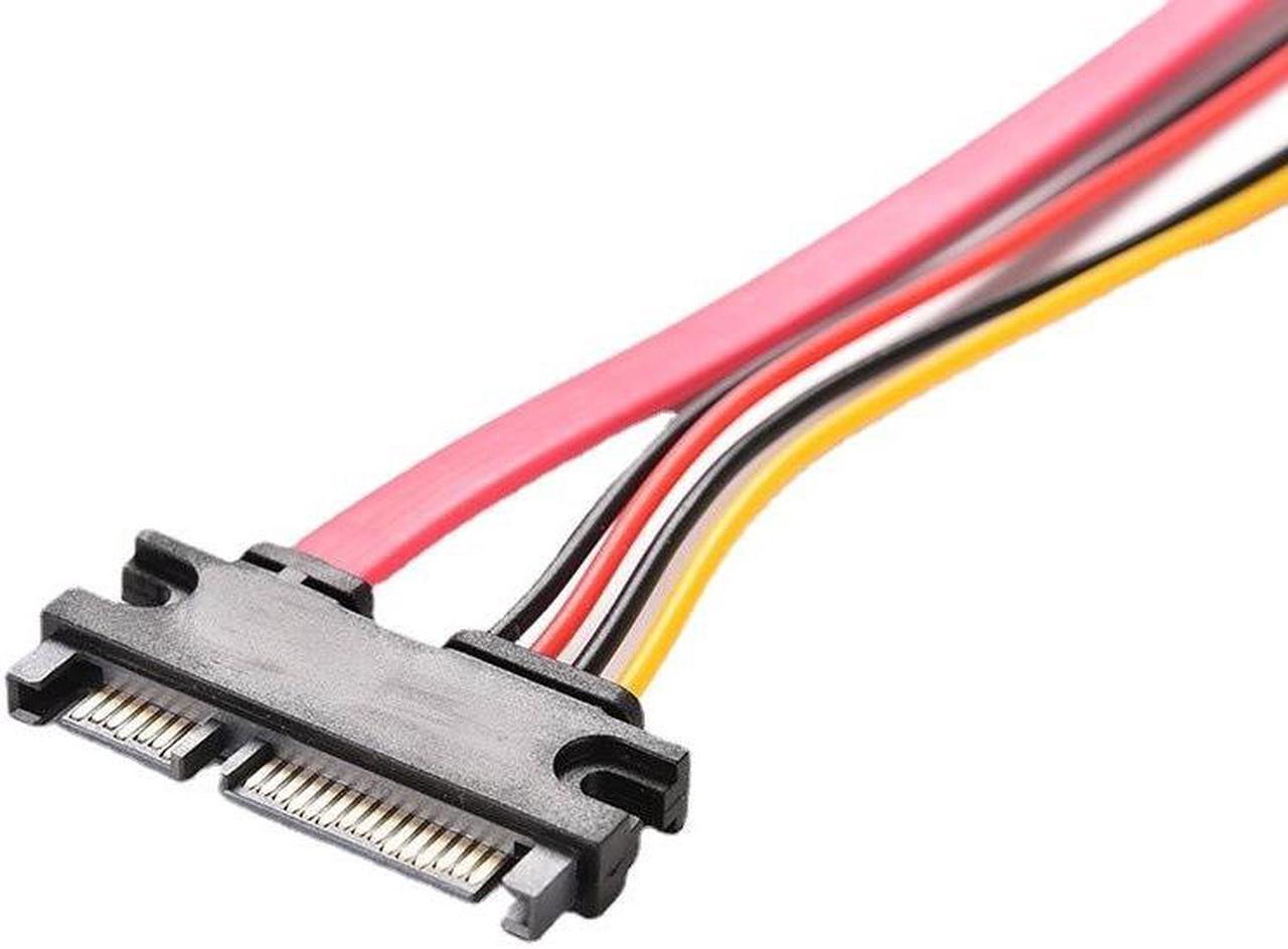Alt view image 4 of 5 - SATA7+15 Male to female extension cable sata22pin Hard disk Data cable Power extension cable Chassis adapter card