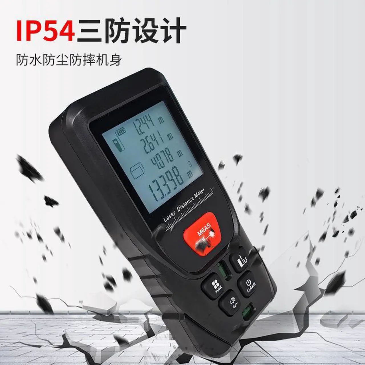 Alt view image 4 of 5 - Available laser rangefinder Handheld infrared measuring electronic ruler millimeter measuring room instrument measuring instrument
