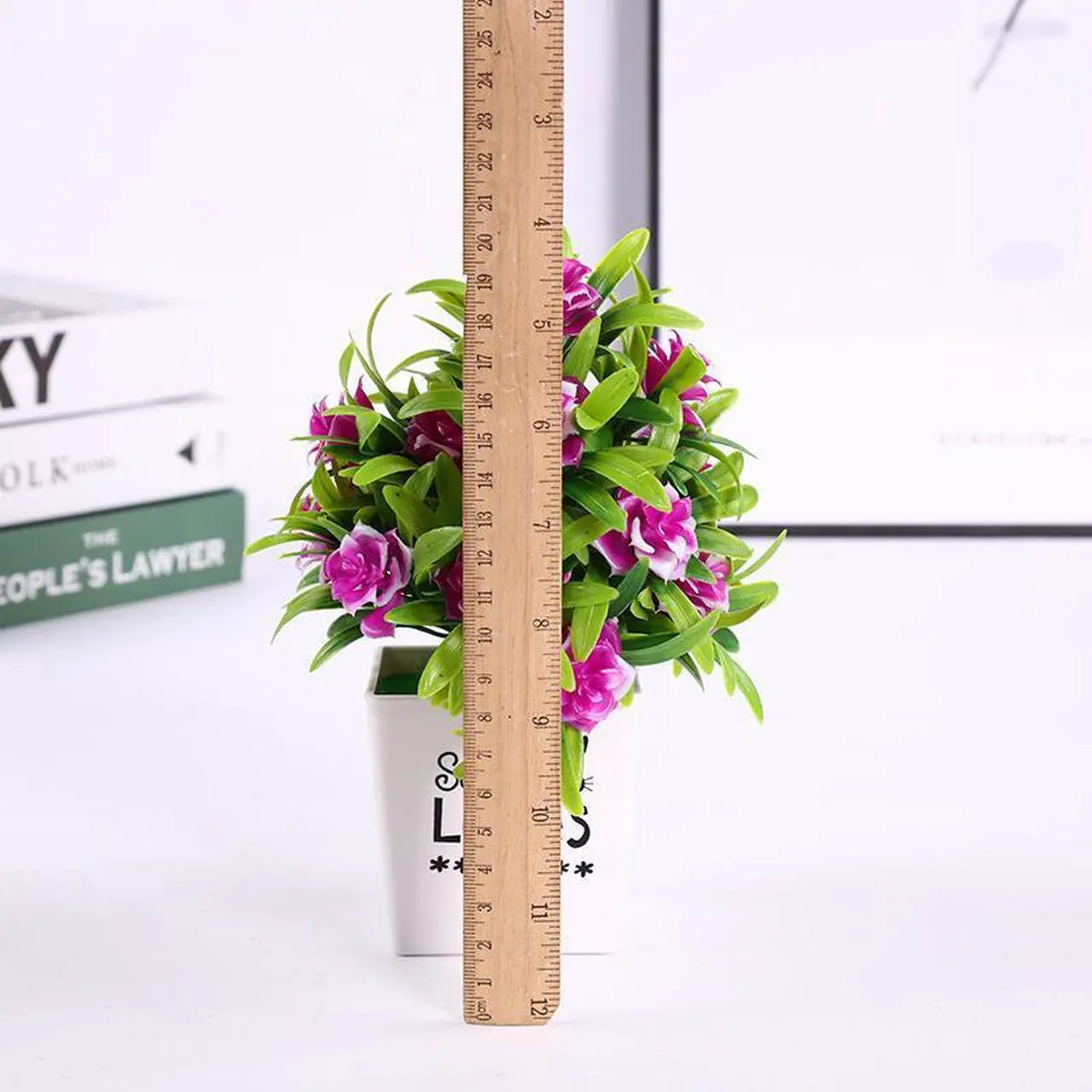Alt view image 4 of 5 - 1 Pcs Artificial plant green plant pot fake flower wholesale 17 rose indoor creative flower decoration 9.9 yuan supply