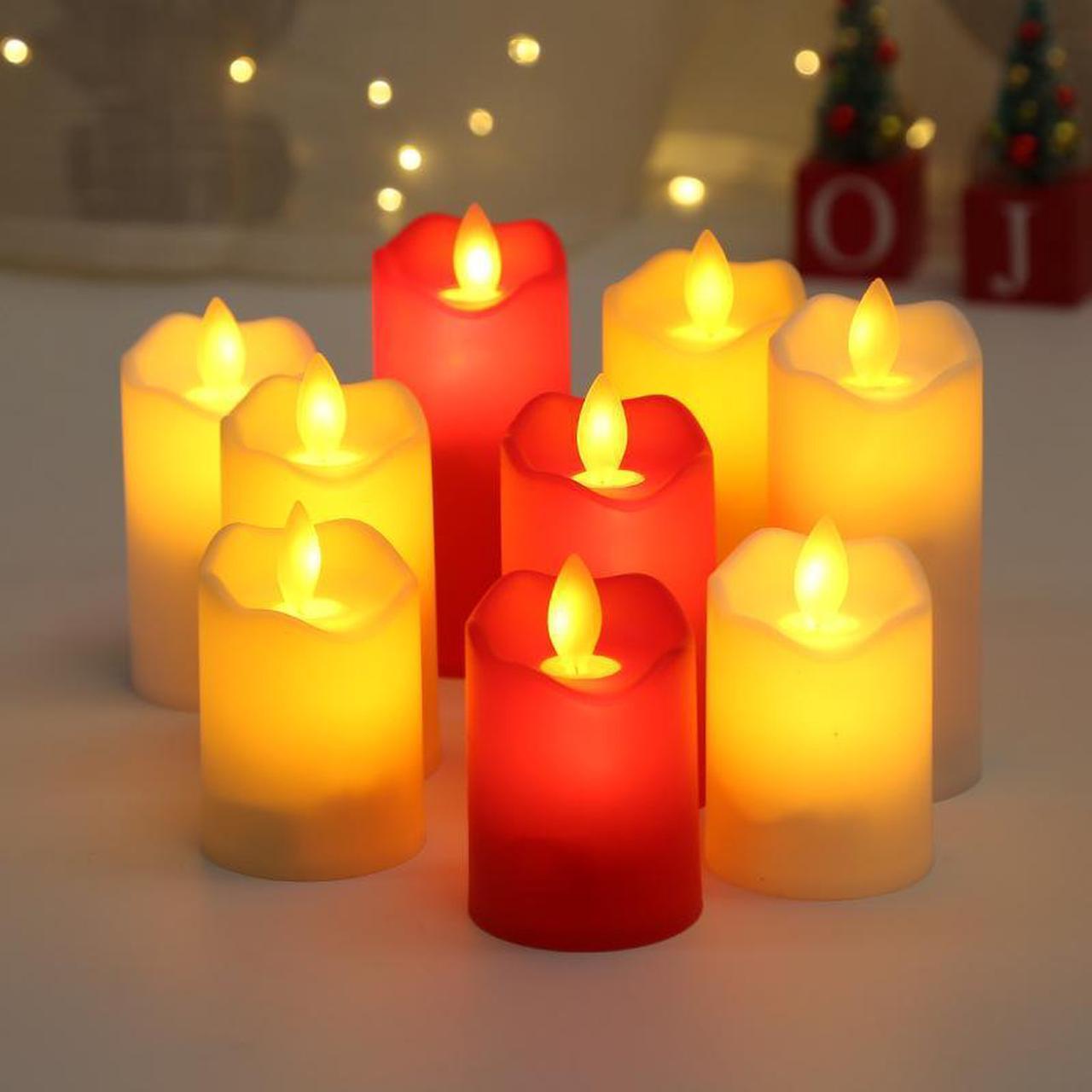 Alt view image 4 of 5 - 1 Pcs Cross-border LED electronic candle rocking wedding wedding party birthday decoration props creative simulation candle light