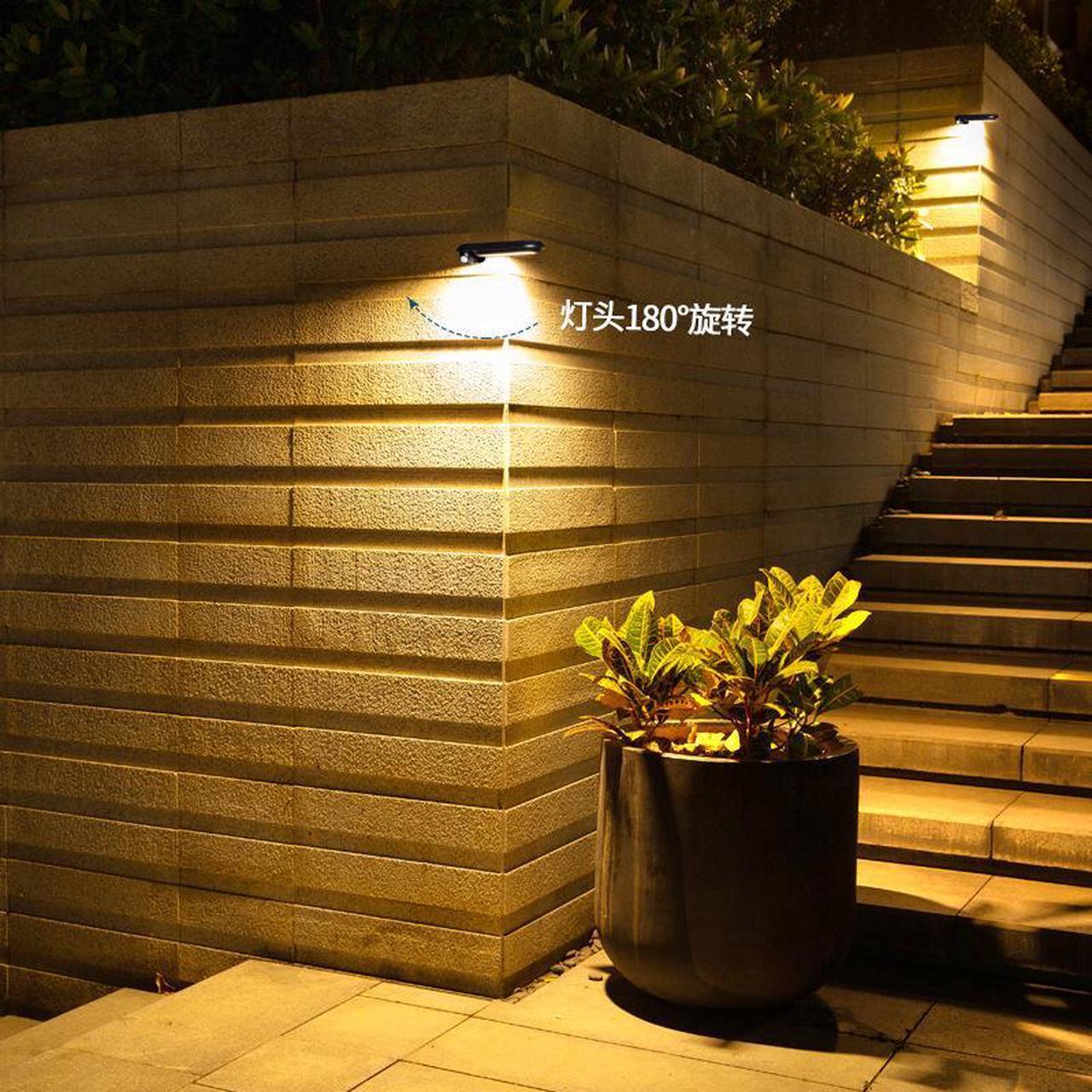 Alt view image 3 of 5 - 1 Pcs Cross-border solar wall lights Outdoor courtyard lighting street lights outdoor human sensing LED solar wall lights