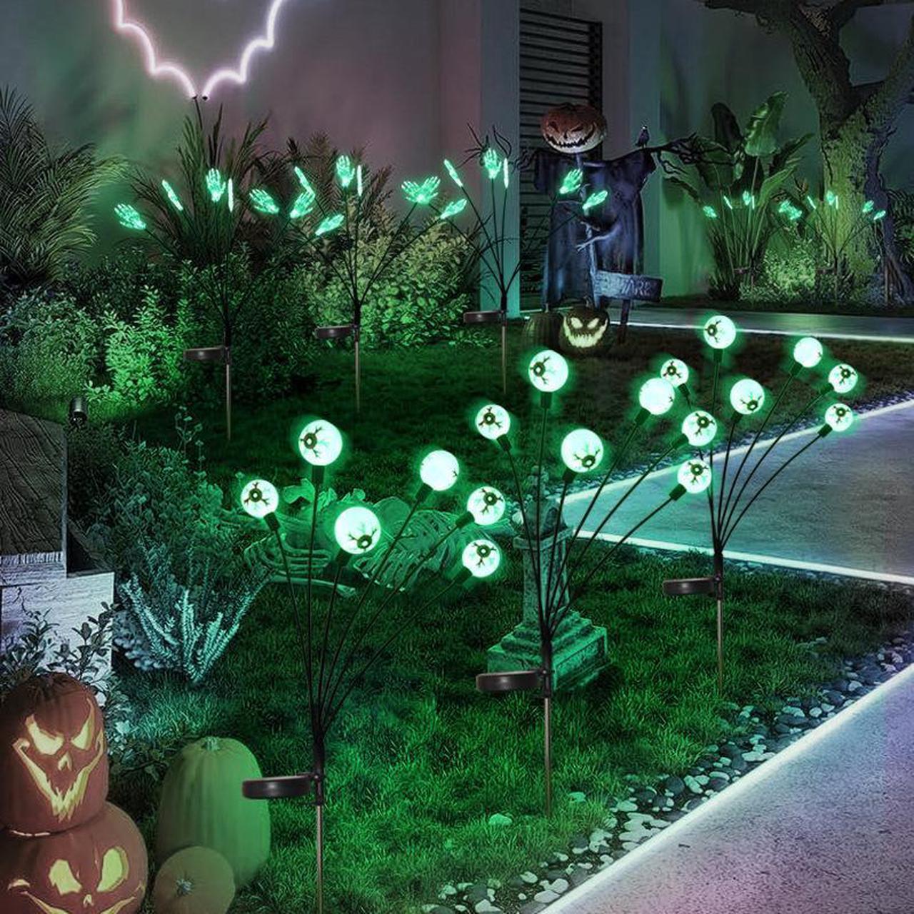 Main image of 1 Pcs Halloween solar Lights led Glow eyeball ghost hand lights Outdoor patio villa decorated with festive atmosphere lights