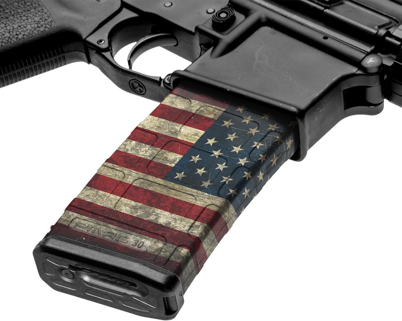 Main image of GunSkins AR-15/M4 Style Mag Skin for Airsoft (America)