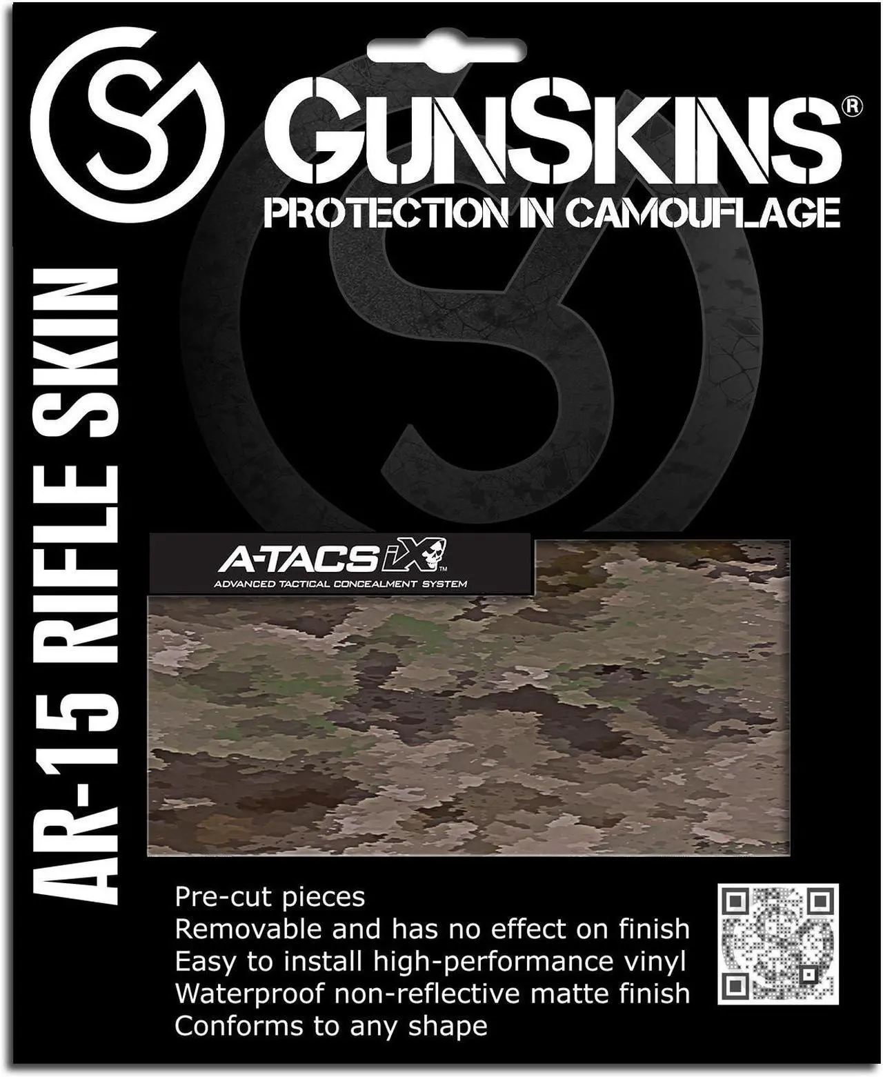 Alt view image 3 of 7 - GunSkins AR-15 or M4 Style Rifle Skin for Airsoft AEG (Battleworn Snow Trooper)