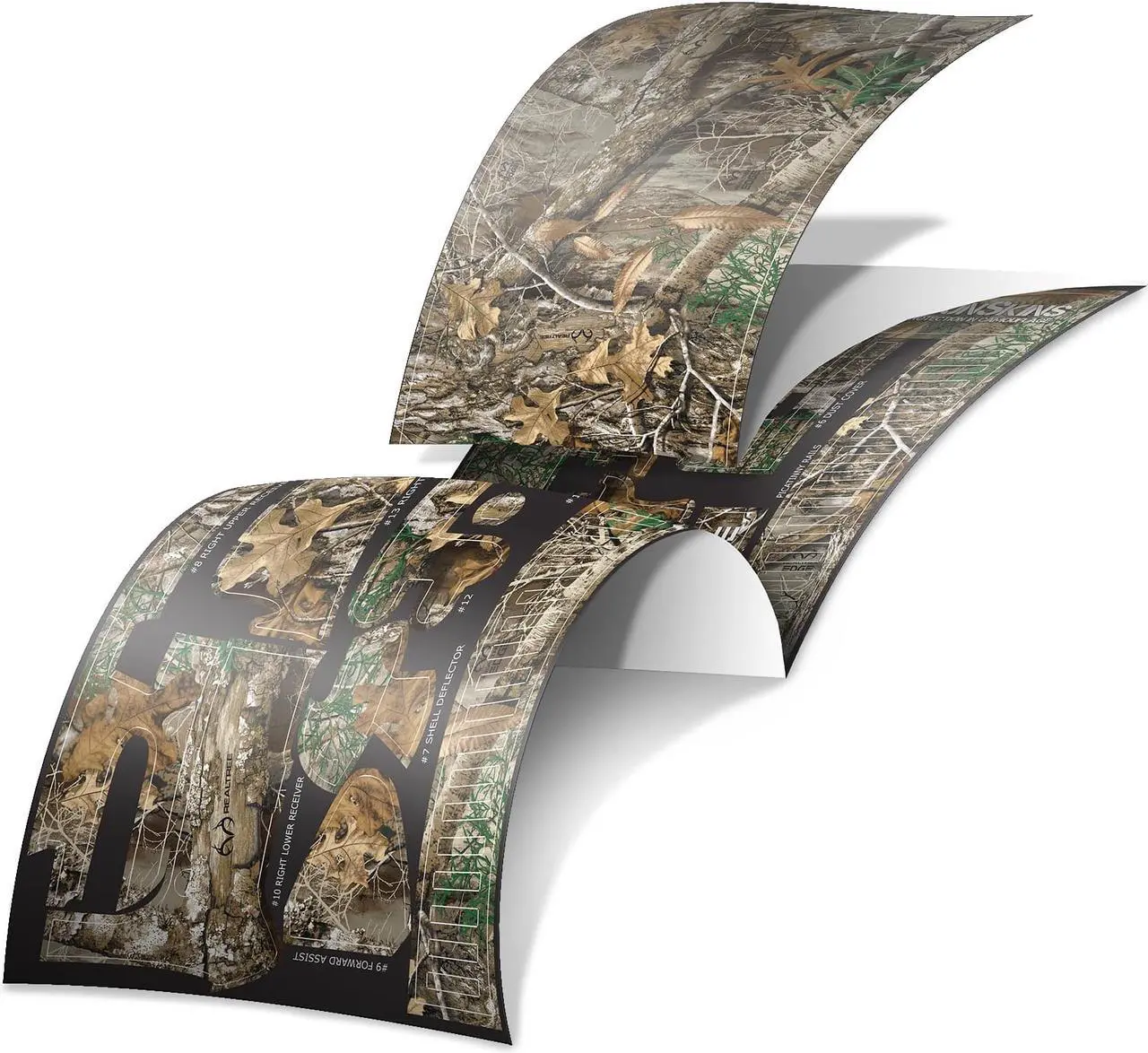 Alt view image 2 of 4 - GunSkins AR-15 or M4 Style Rifle Skin for Airsoft AEG (Realtree Edge)
