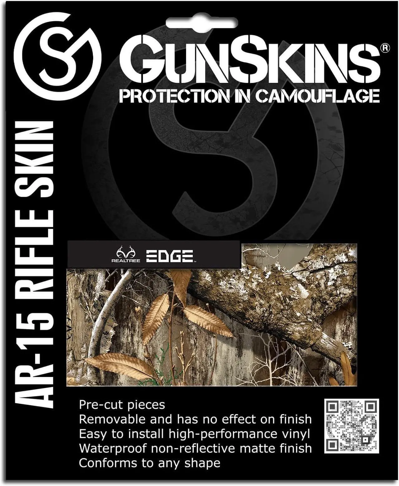 Alt view image 3 of 4 - GunSkins AR-15 or M4 Style Rifle Skin for Airsoft AEG (Realtree Edge)