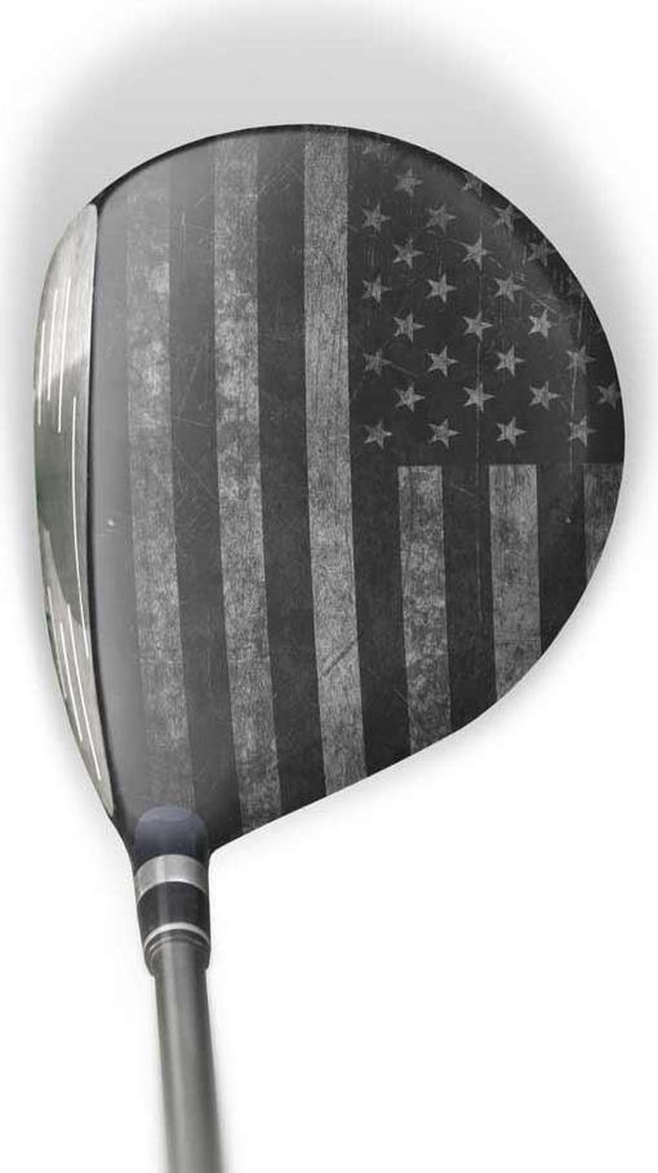 Main image of ParSkins Right-Handed Fairway Wood Skin (American Flag Grey)