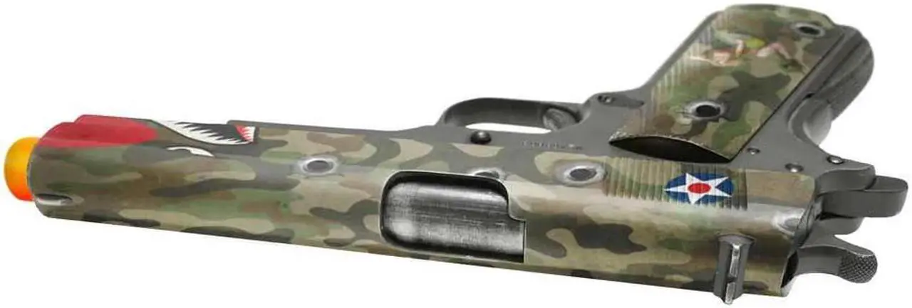 Alt view image 2 of 5 - GunSkins Pistol Accent Skin for 1911 Airsoft (GS Bombshell Blonde)